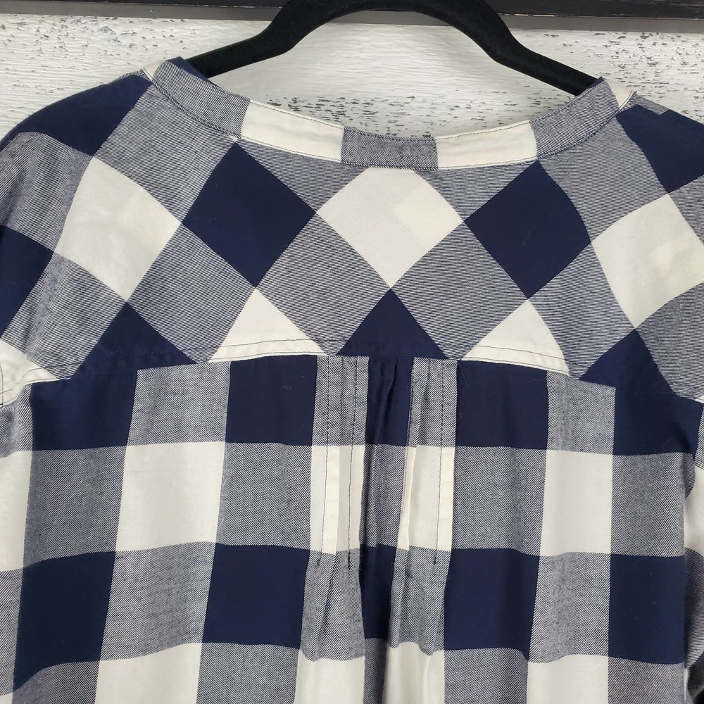 J. Crew Buffalo Checkered Puff Long Sleeves Casual Flannel Top - Picture 6 of 9